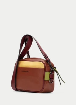 Bolsa  couro-mostarda-olive