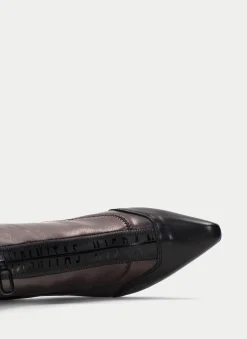 Botins dalia preto-bronze