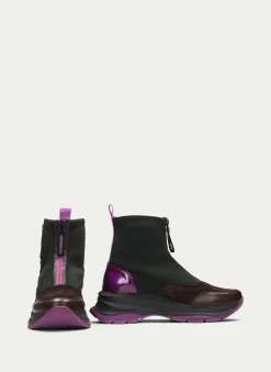 Botins Desportivos alaska forest-marrom-magenta