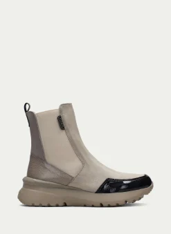 Botins Desportivos polinesia negro-marfil