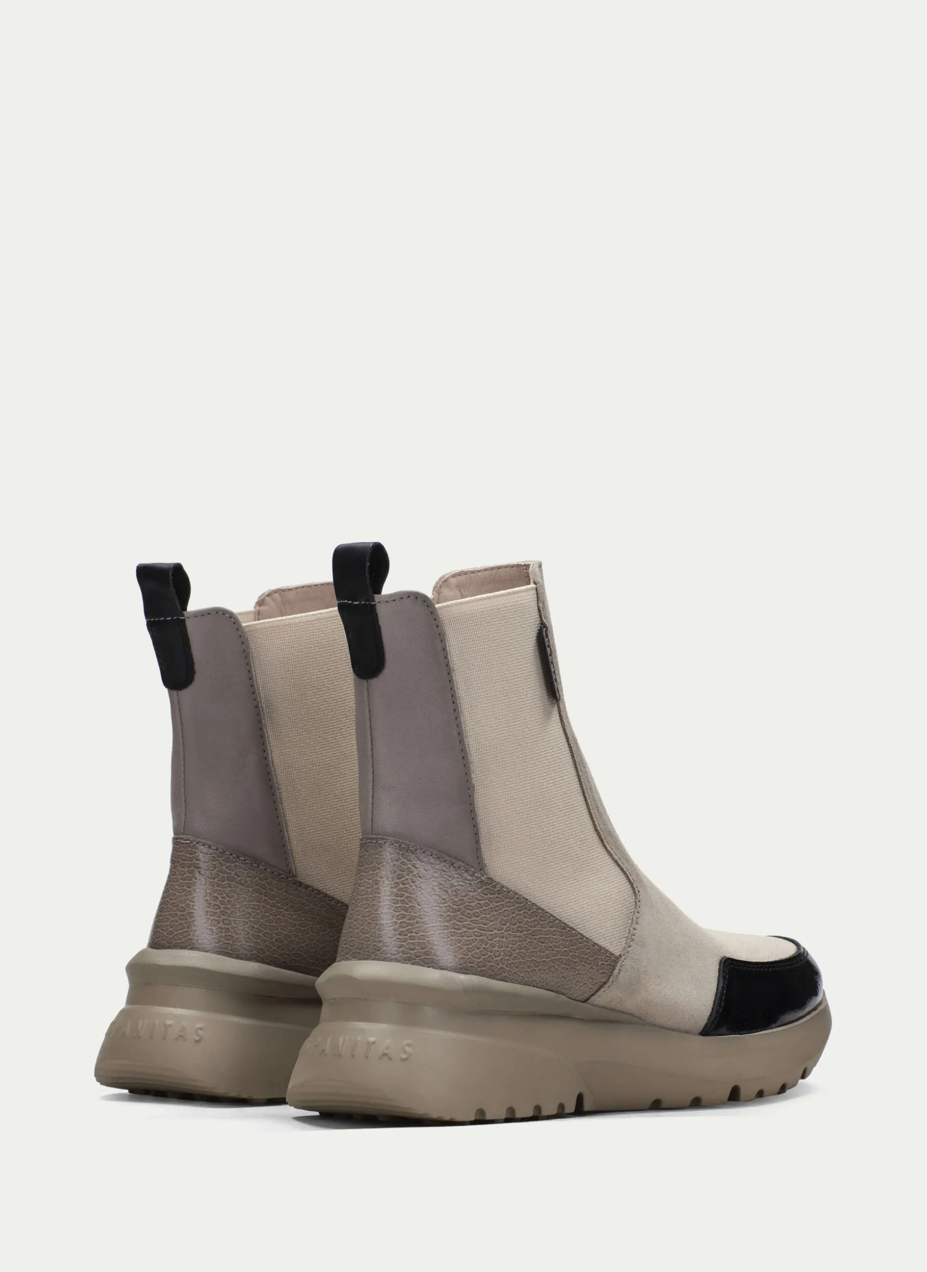 Botins Desportivos polinesia negro-marfil