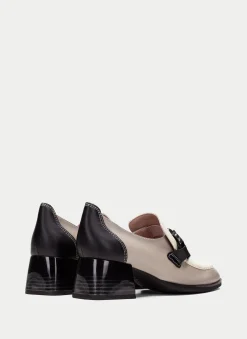 Moccasins charlize taupe-ivory