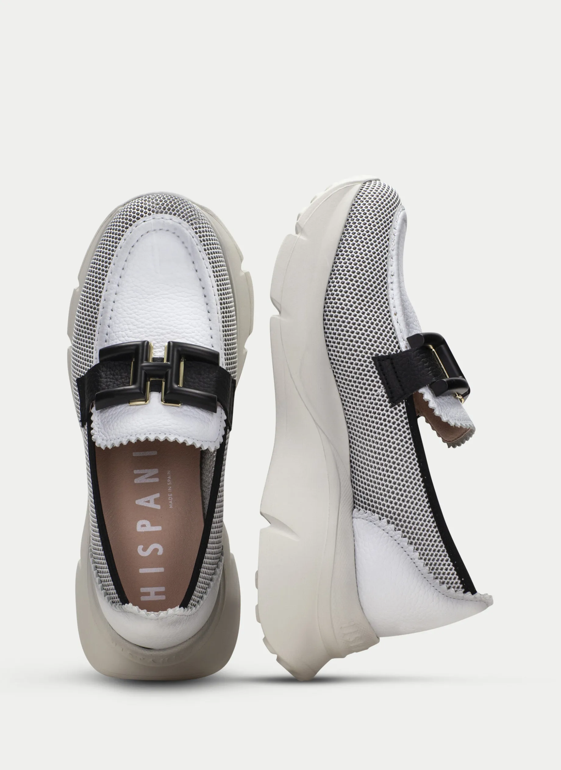 Moccasins Desportivos hawai branco-preto