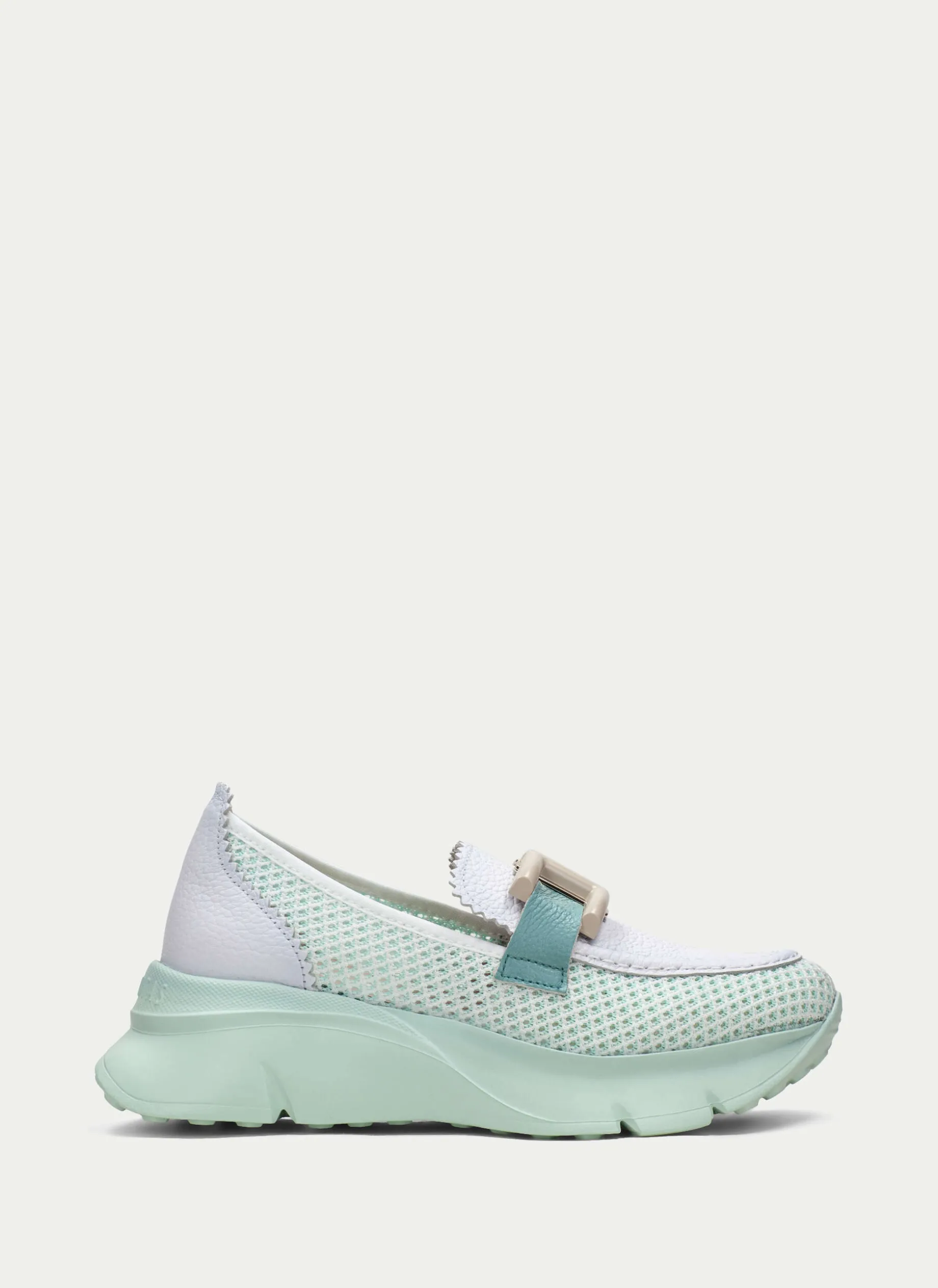 Moccasins Desportivos hawai branco-aquamarine