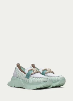 Moccasins Desportivos hawai branco-aquamarine