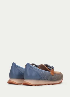 Moccasins Desportivos loira pessego-azure