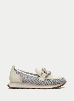 Moccasins Desportivos loira creme