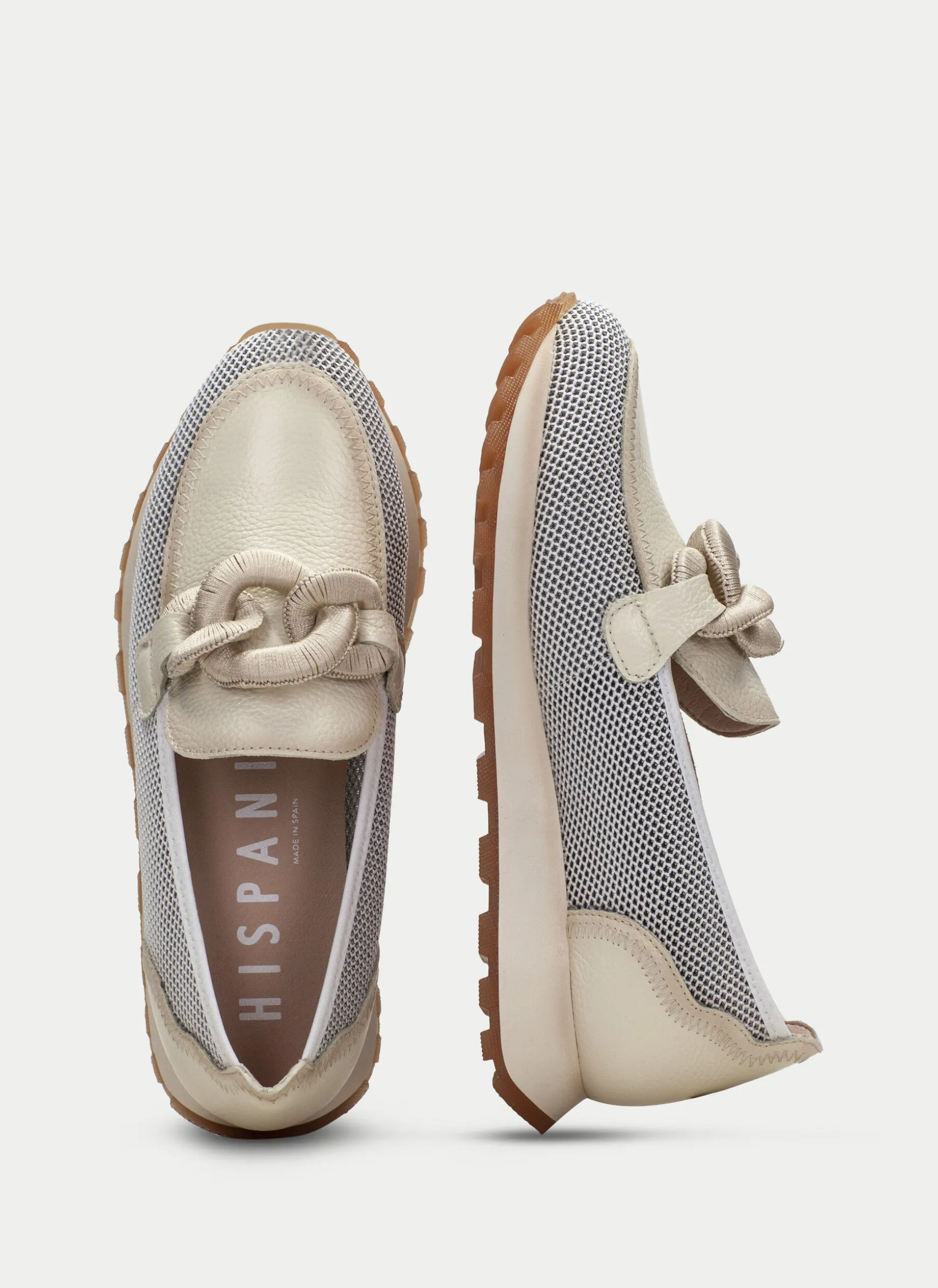 Moccasins Desportivos loira creme