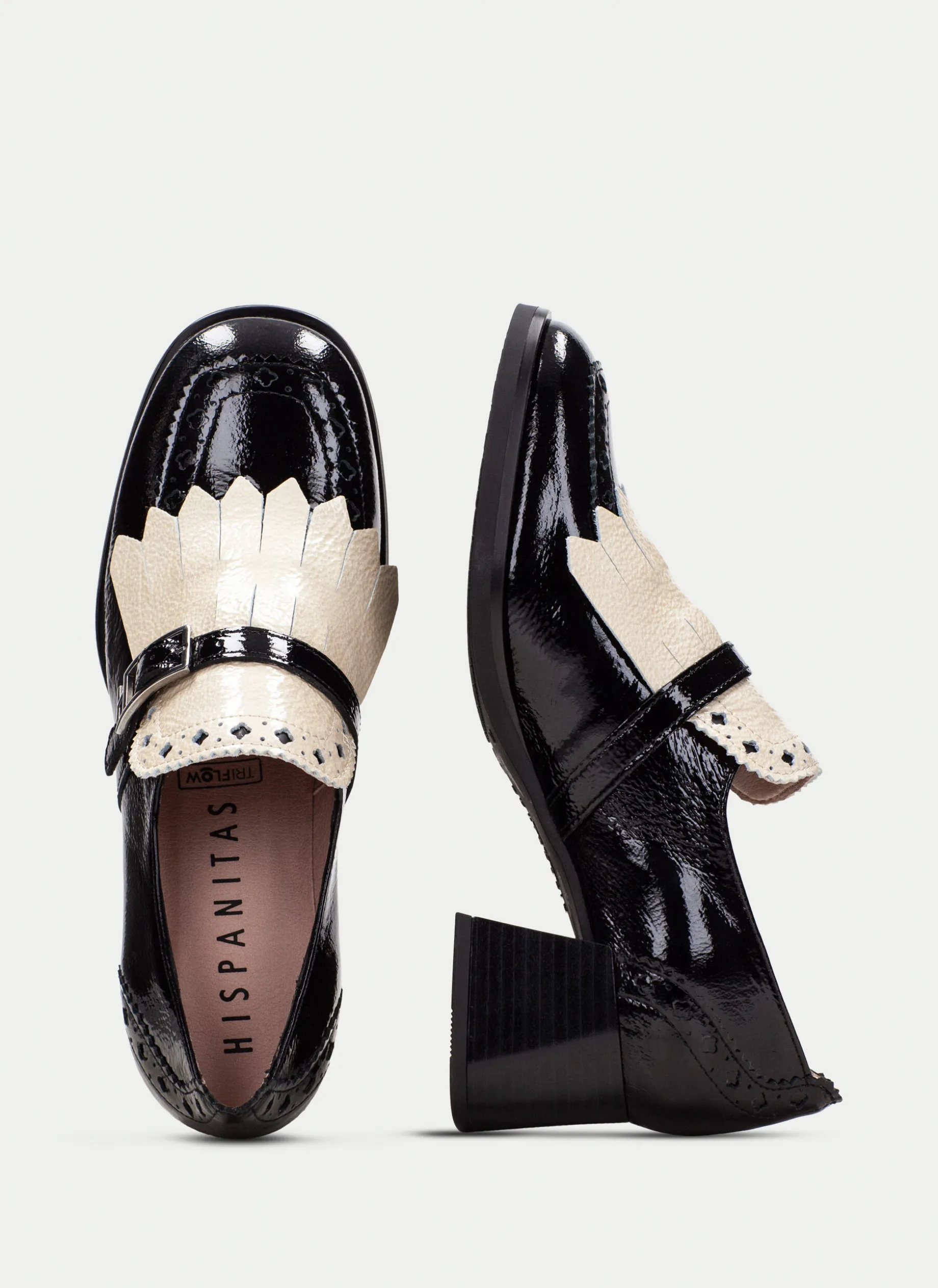 Moccasins milan preto-milk