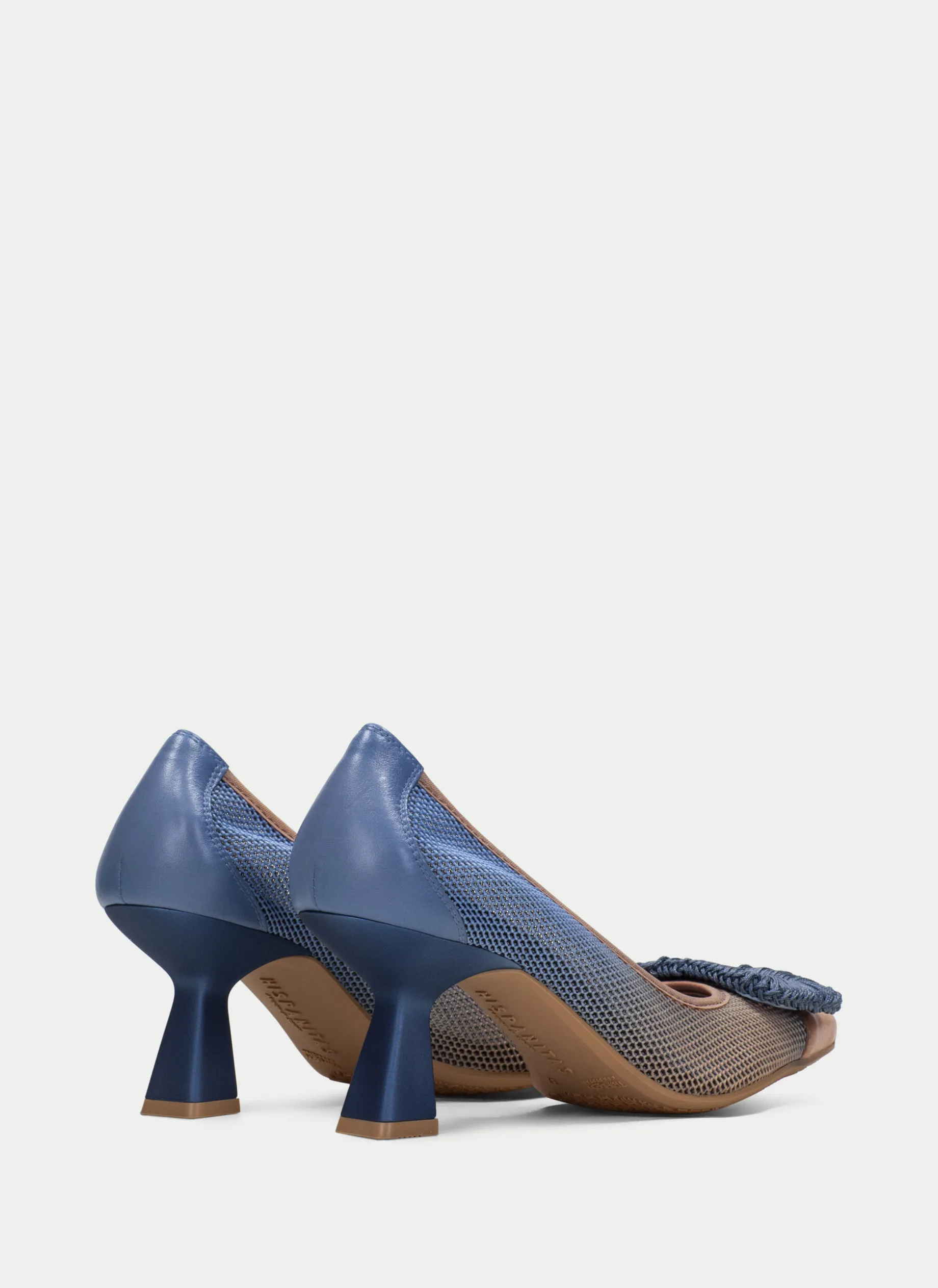 Sapato de Salto nova pessego-azure