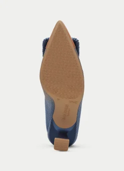 Sapato de Salto nova pessego-azure