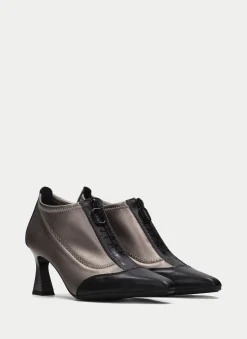 Sapato Fechado dalia preto-chumbo
