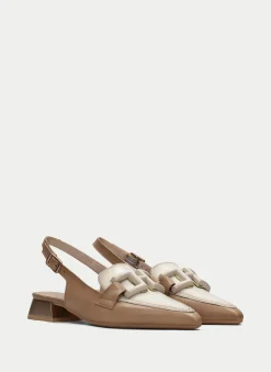 Sapatos rasos dali desert-creme