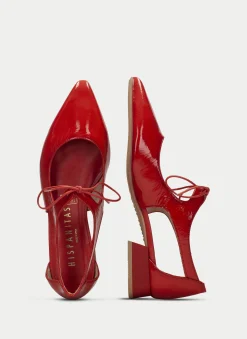 Sapatos rasos dali vermelho