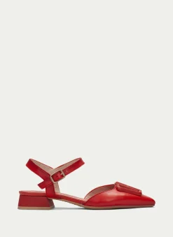 Sapatos rasos dali vermelho