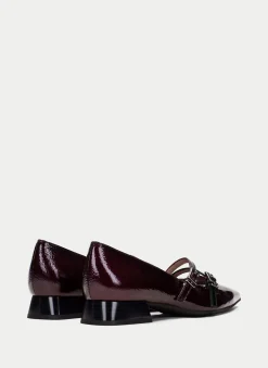 Sapatos rasos dali vinho