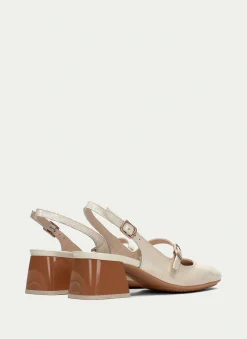 Slingback malta creme