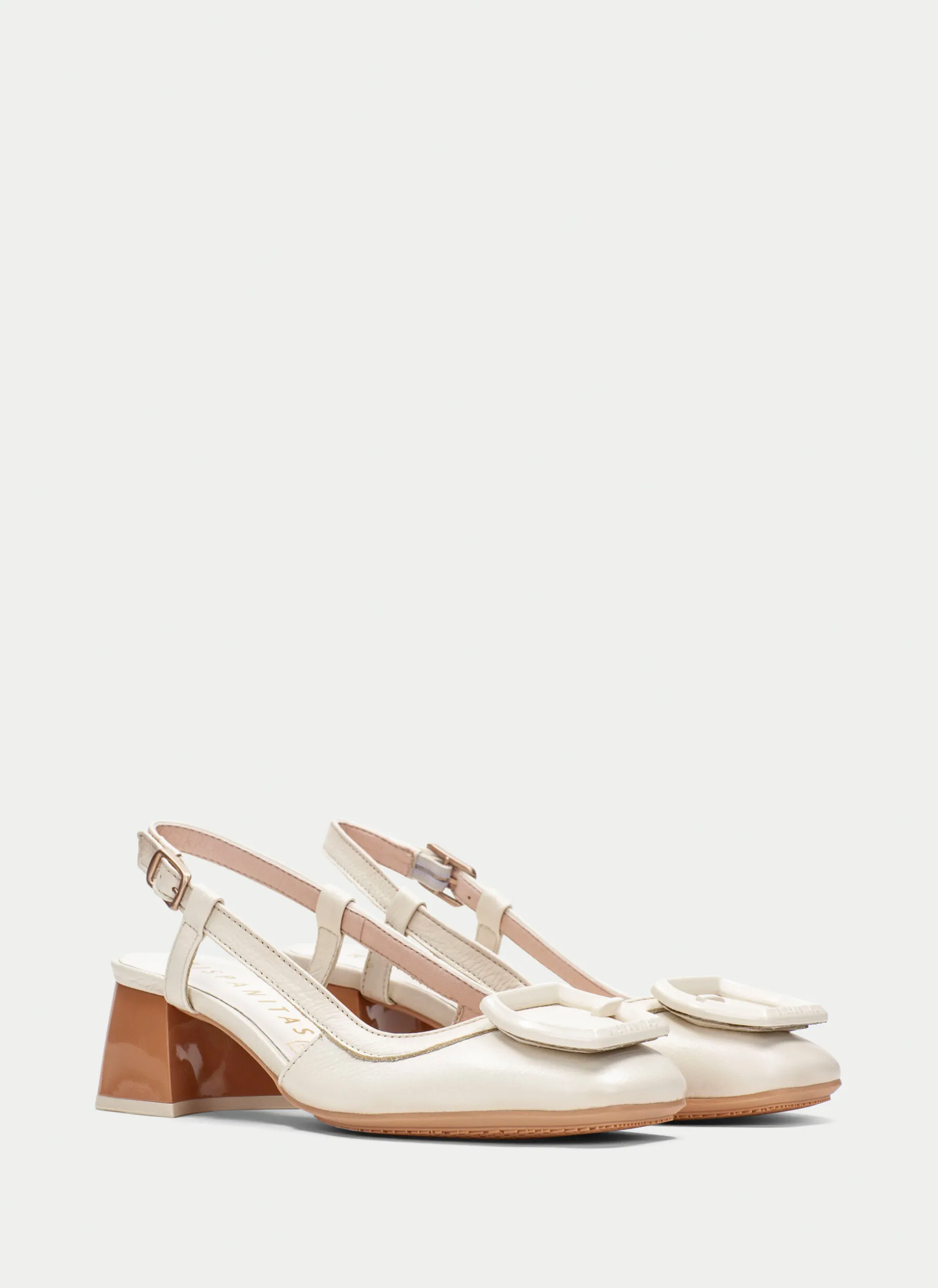 Slingback malta creme