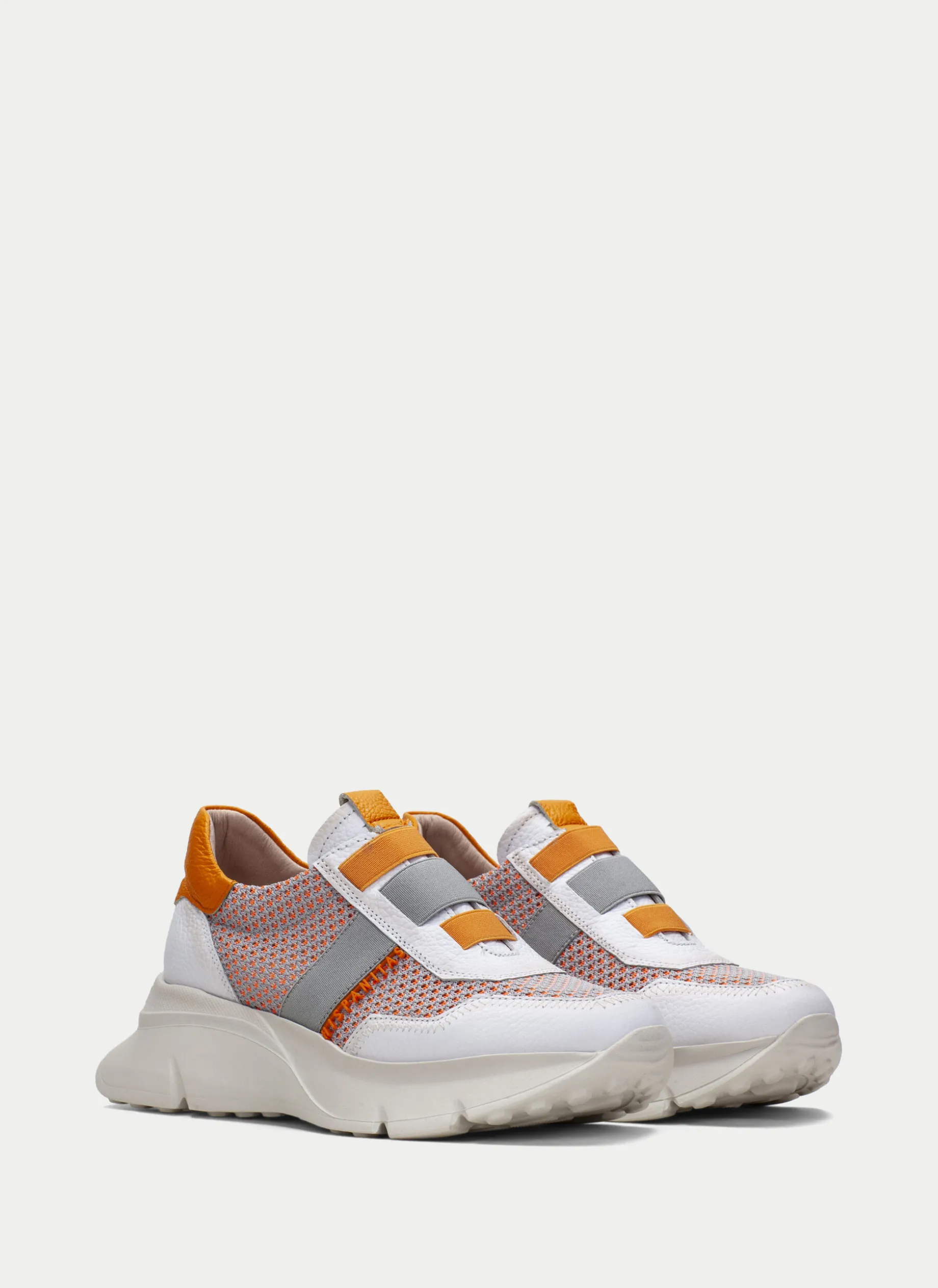 Sneakers hawai branco-laranja