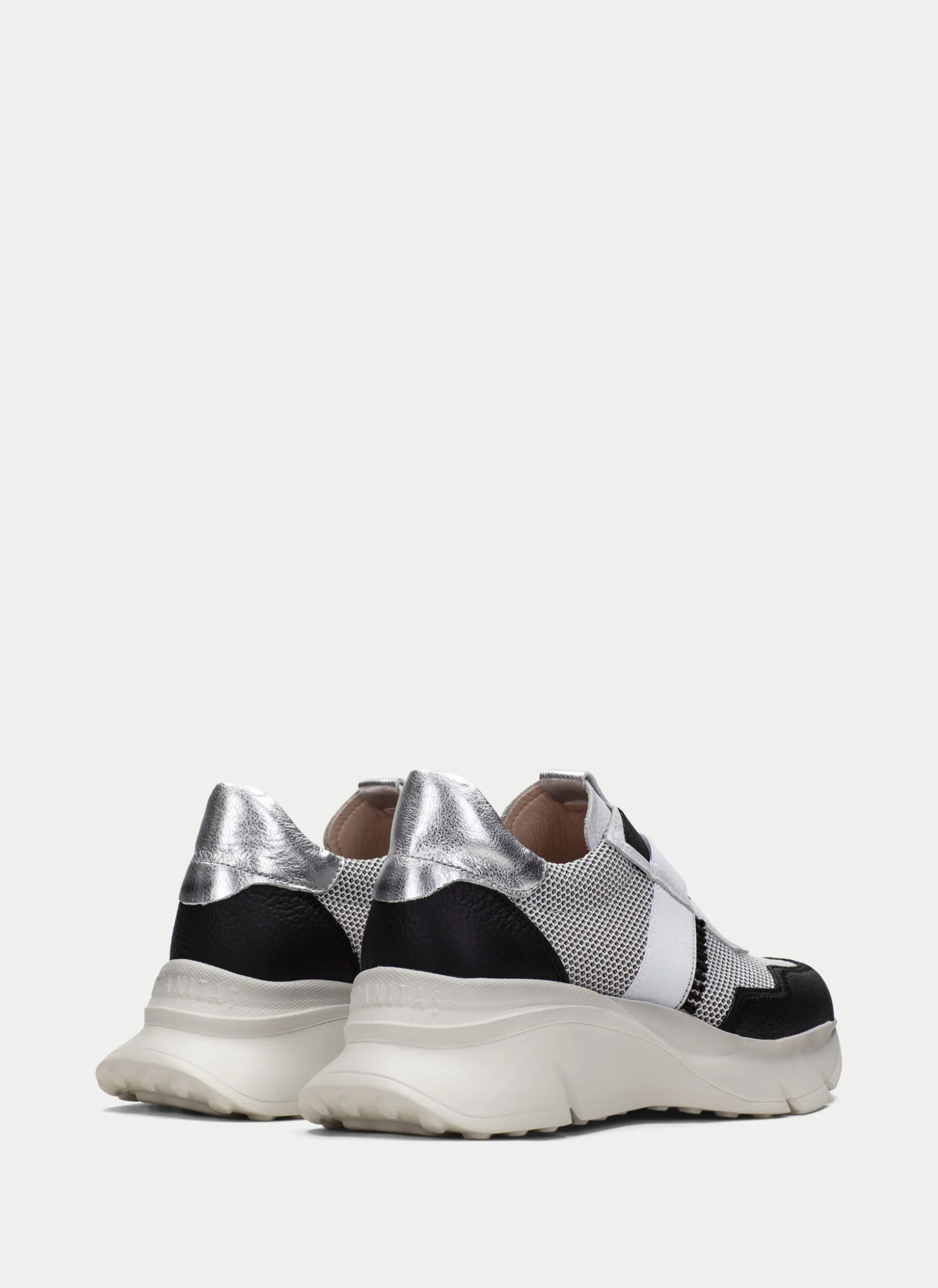 Sneakers hawai branco-preto-prata