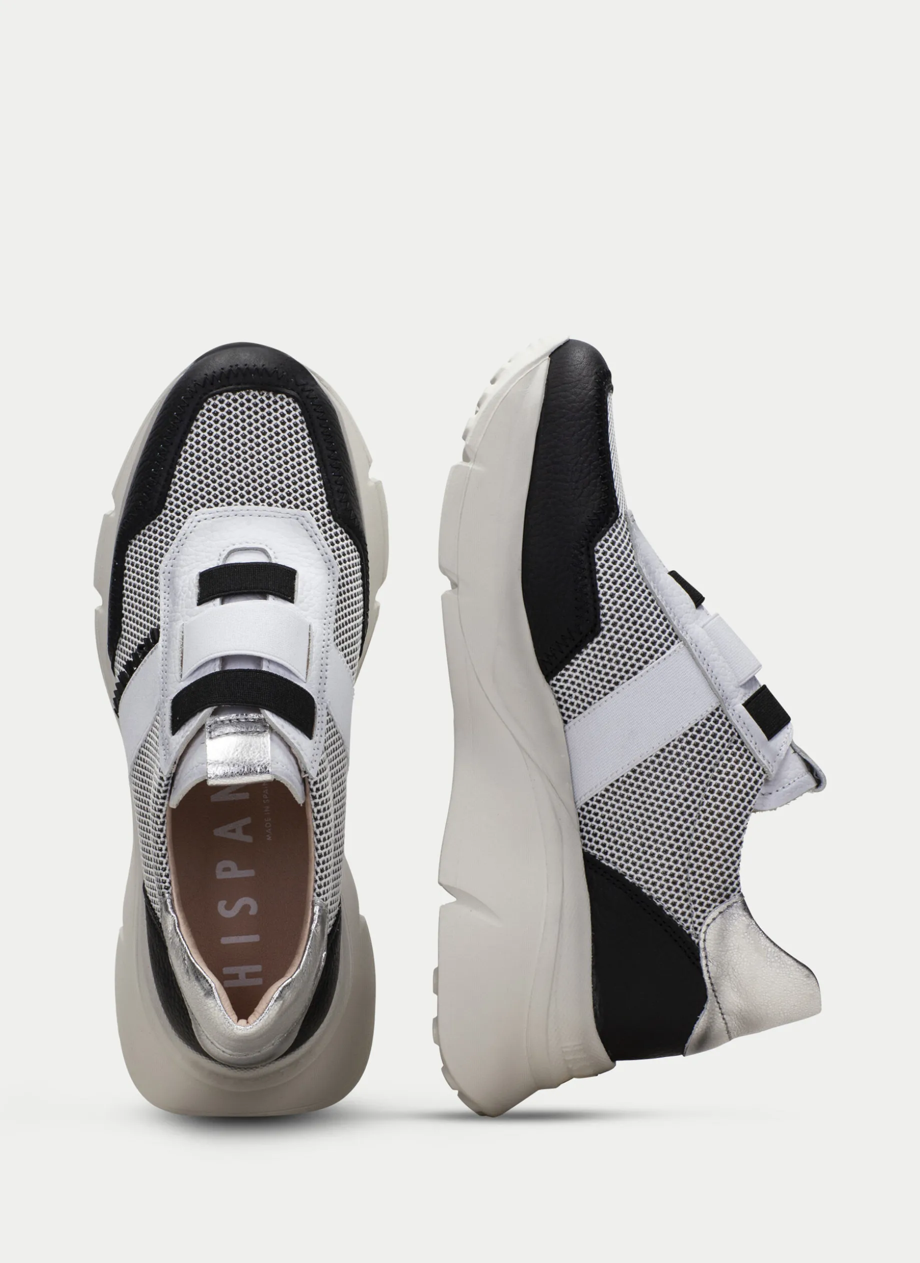 Sneakers hawai branco-preto-prata