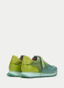 Sneakers loira aquamarine-kiwi