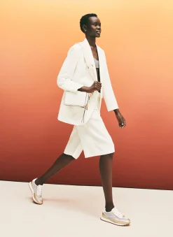 Sneakers loira branco-ouro