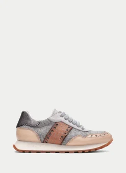 Sneakers loira cinza-areia