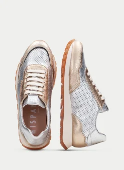 Sneakers loira oro-plata