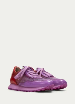 Sneakers loira violet-vermelho