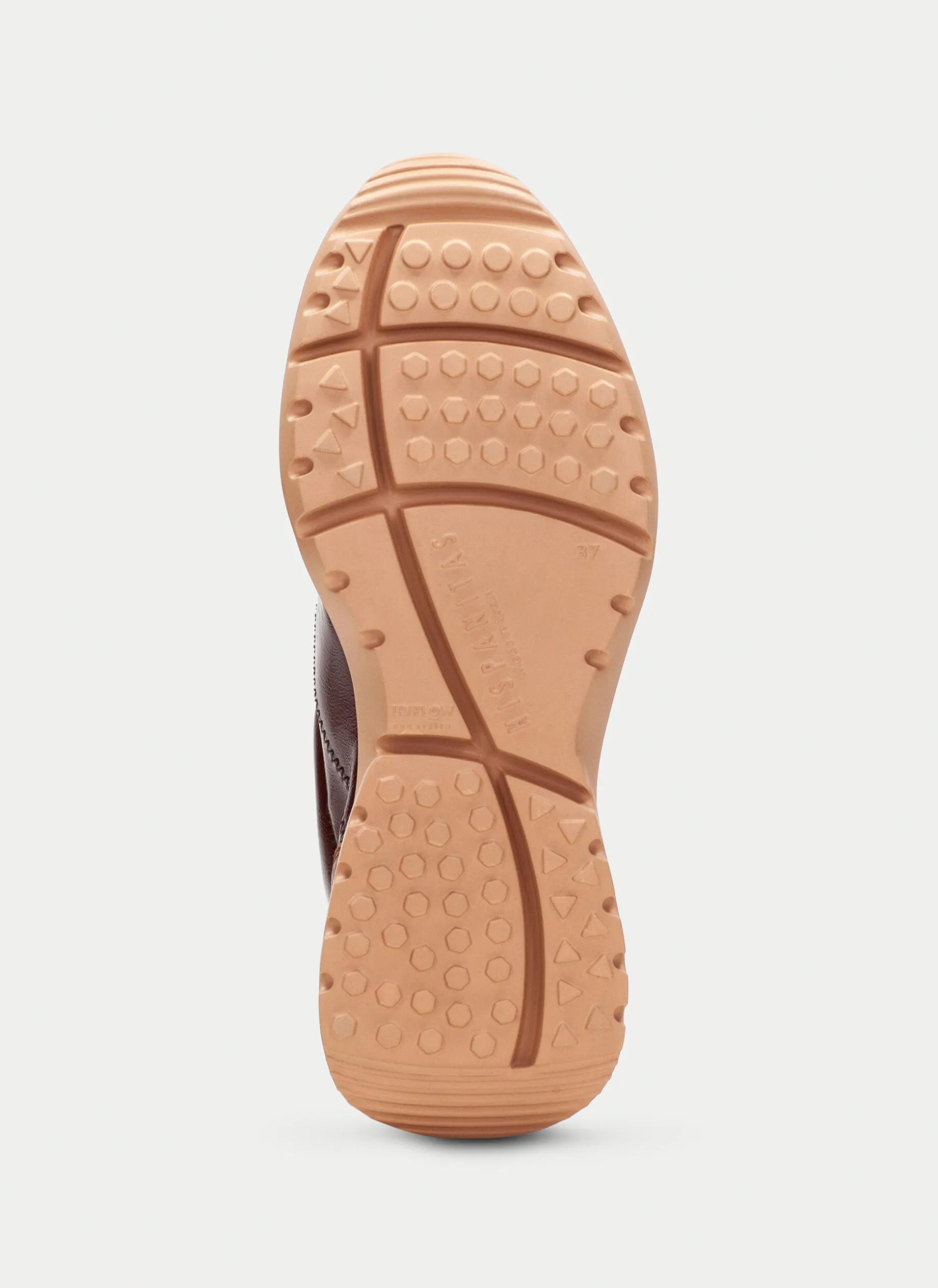 Sneakers polinesia cuero-marron-taupe