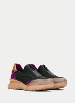 Sneakers polinesia forest-taupe-magenta