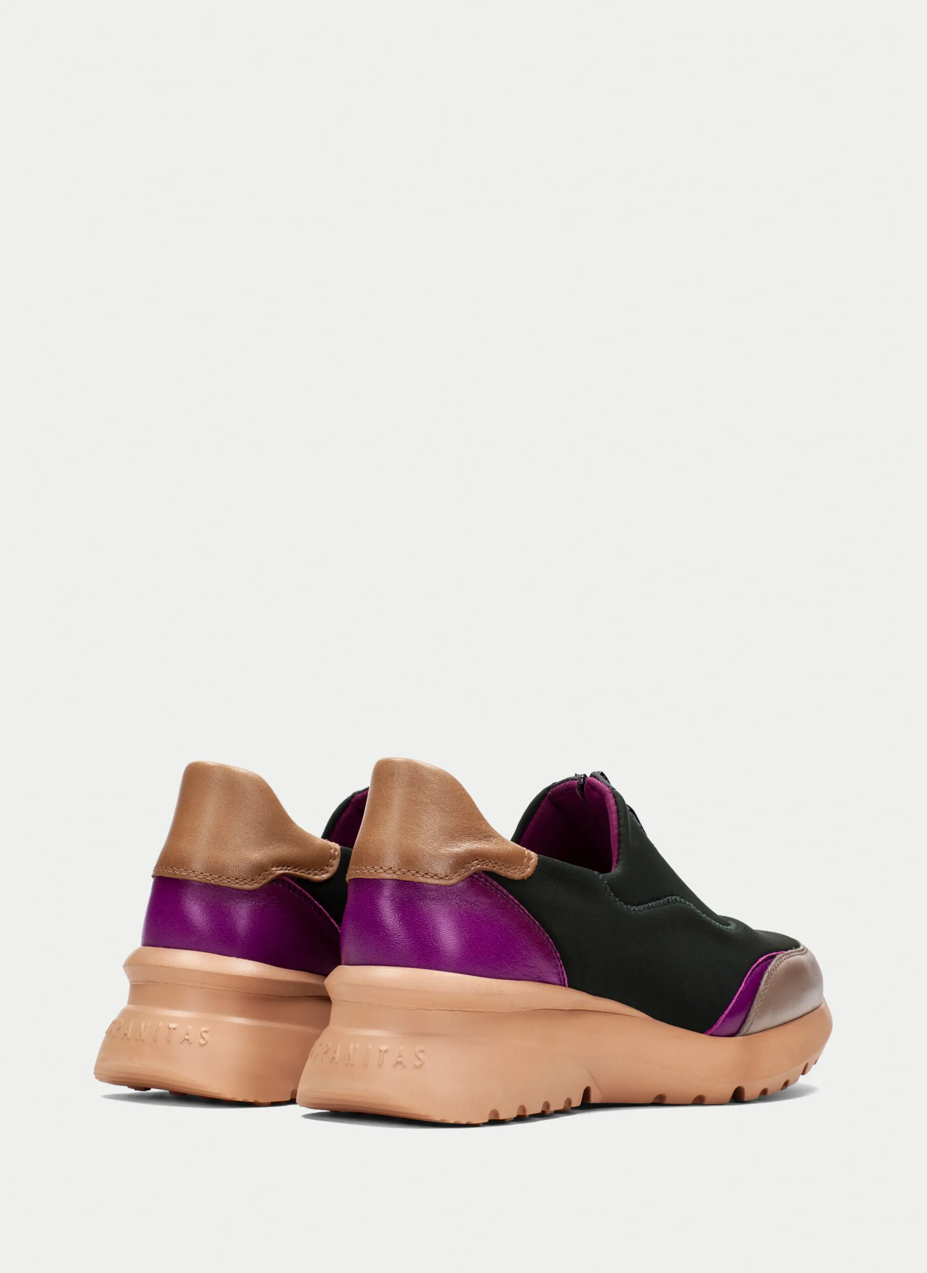 Sneakers polinesia forest-taupe-magenta