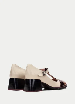 T Strap milan vinho-milk-almond